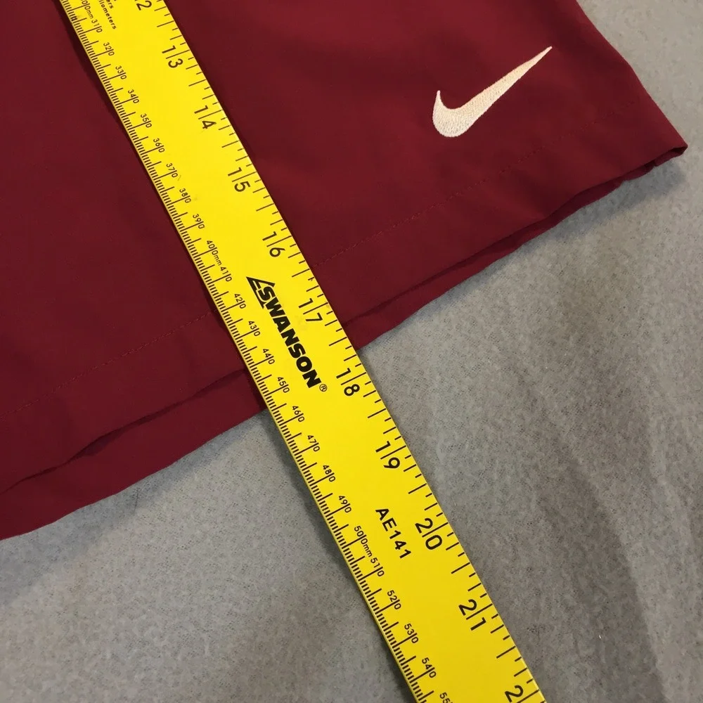 Nike Dri-FIT Red Athletic Shorts Kids Size Small White Stripe Performance Sport‎